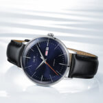 IW.506G I&W Men's Automatic Mechanical Watch with Leather Strap and Dual Calendar Waterproof Thin Sports Watch