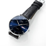 IW.8861G Blue surface and black surface I&W men's fully automatic mechanical watch retro style leather strap business watch Swiss watch