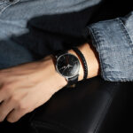 IW.506G I&W Men's Automatic Mechanical Watch with Leather Strap and Dual Calendar Waterproof Thin Sports Watch