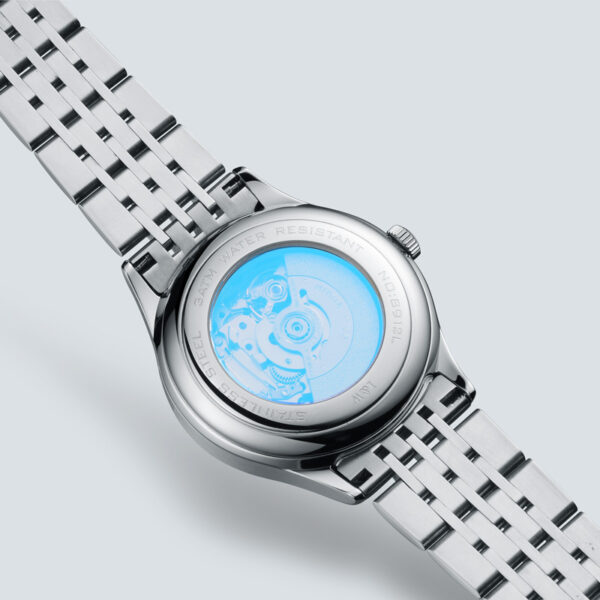 IW.912L I&W niche light luxury women's business watch retro style dual calendar fully automatic mechanical watch Baosteel strap sports watch